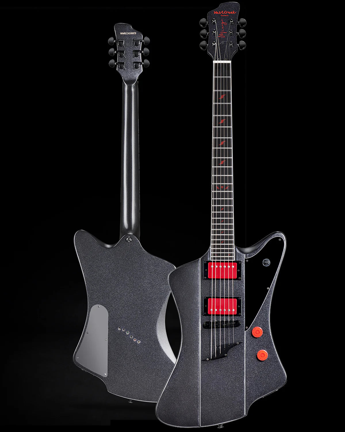 WestCreek Mirage Solid Body Electric Guitar (Black)
