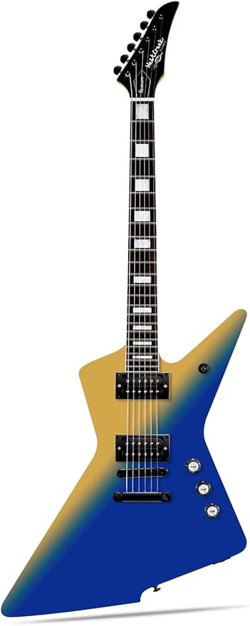 WestCreek Revenge Solid Body Electric Guitar ( Blue Yellow Gradient )
