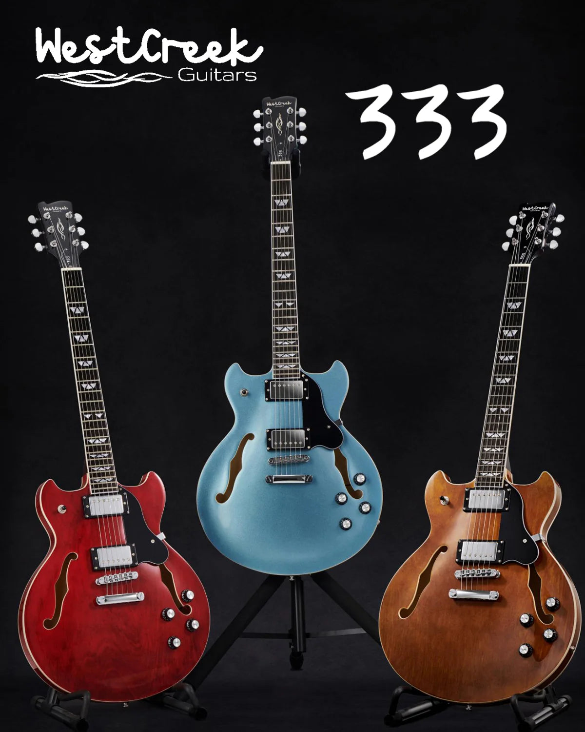 WestCreek 333 Electric Guitar with 6 String