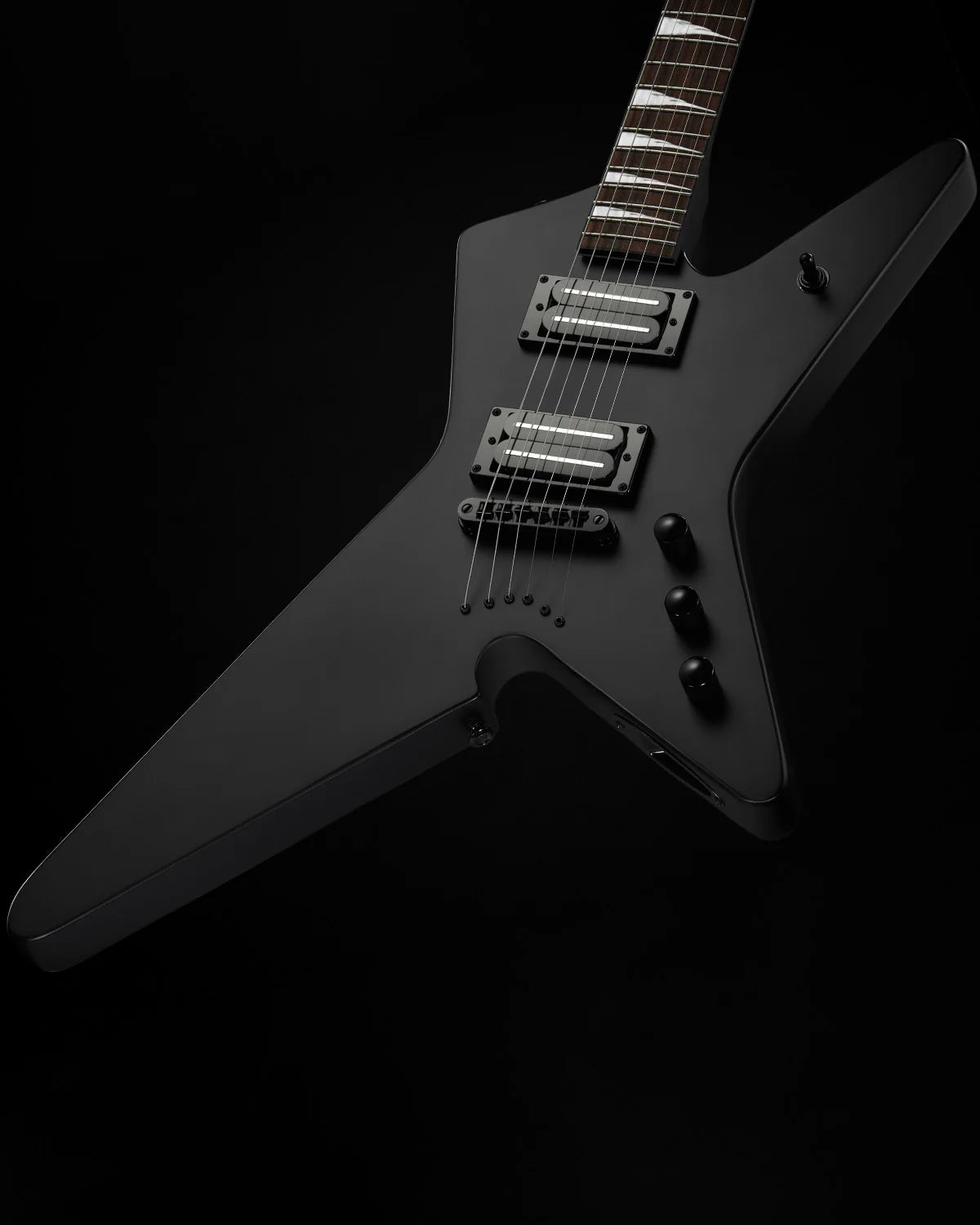 WestCreek Guitars HIGH VOLTAGE（HV）Heavy Metal Solid Body Electric Guitar (Black)