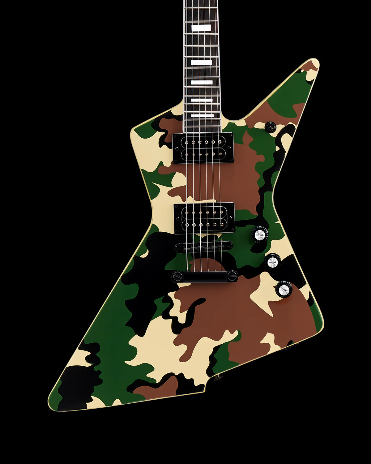 WestCreek Revenge Solid Body Electric Guitar (Camo Green) - Image 2